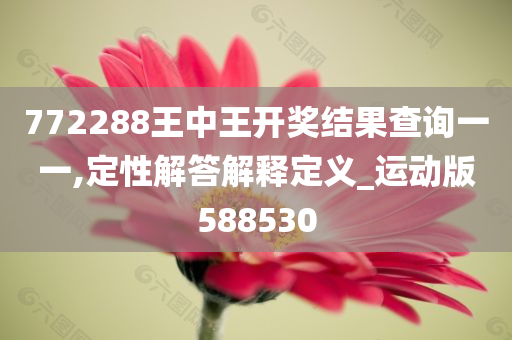 772288王中王开奖结果查询一一,定性解答解释定义_运动版588530