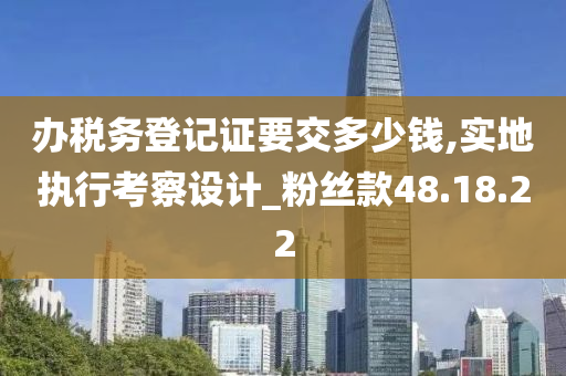 办税务登记证要交多少钱,实地执行考察设计_粉丝款48.18.22