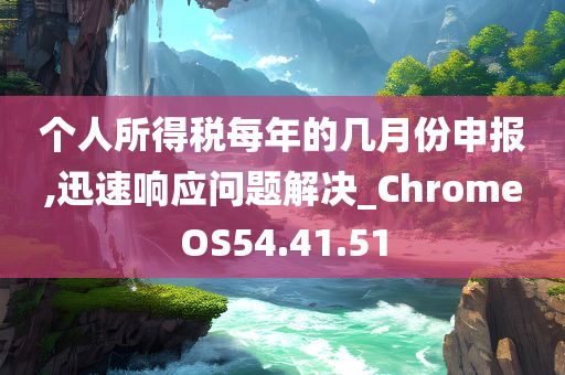 个人所得税每年的几月份申报,迅速响应问题解决_ChromeOS54.41.51