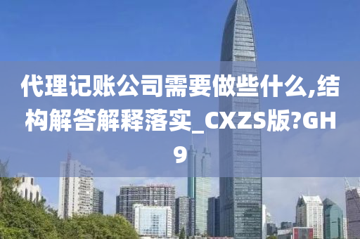 代理记账公司需要做些什么,结构解答解释落实_CXZS版?GH9