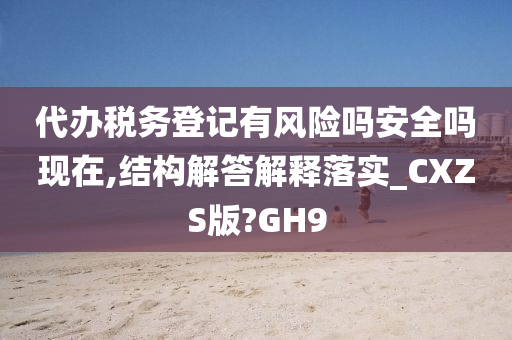 代办税务登记有风险吗安全吗现在,结构解答解释落实_CXZS版?GH9