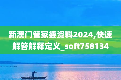 新澳门管家婆资料2024,快速解答解释定义_soft758134