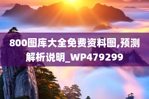 800图库大全免费资料图,预测解析说明_WP479299