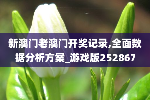 新澳门老澳门开奖记录,全面数据分析方案_游戏版252867