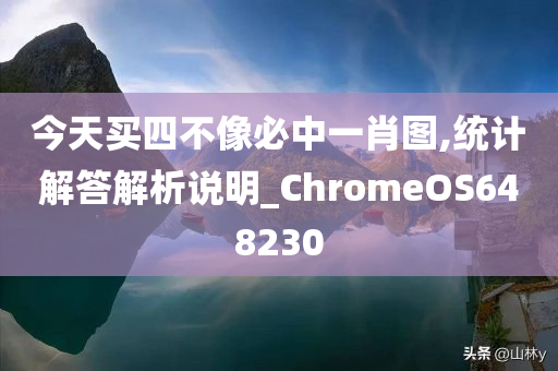 今天买四不像必中一肖图,统计解答解析说明_ChromeOS648230