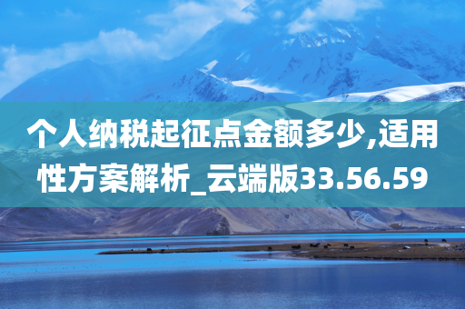 个人纳税起征点金额多少,适用性方案解析_云端版33.56.59