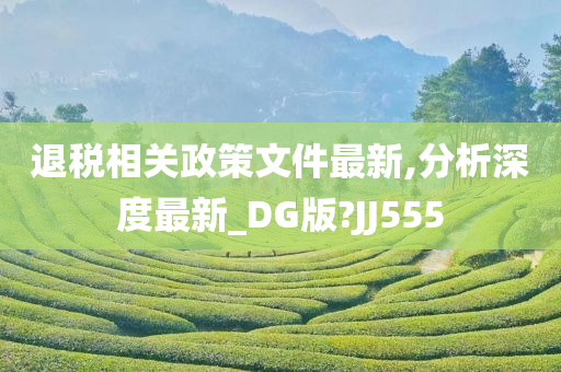 退税相关政策文件最新,分析深度最新_DG版?JJ555