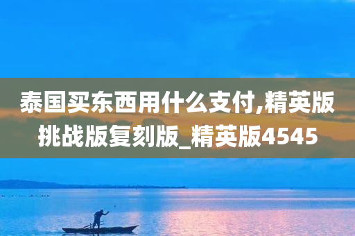 泰国买东西用什么支付,精英版挑战版复刻版_精英版4545