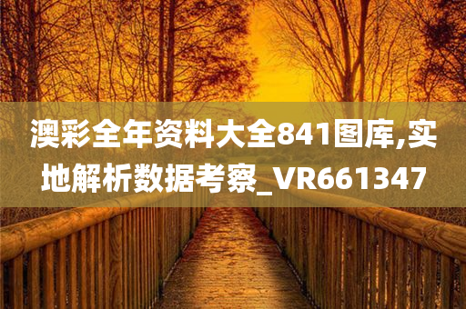 澳彩全年资料大全841图库,实地解析数据考察_VR661347