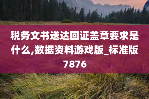 税务文书送达回证盖章要求是什么,数据资料游戏版_标准版7876