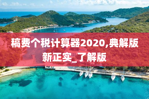 稿费个税计算器2020,典解版新正实_了解版