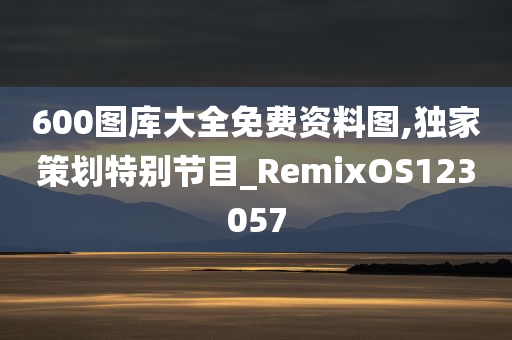 600图库大全免费资料图,独家策划特别节目_RemixOS123057