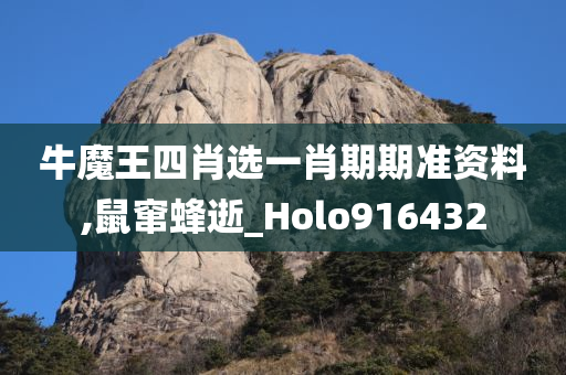 牛魔王四肖选一肖期期准资料,鼠窜蜂逝_Holo916432