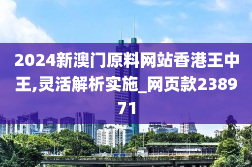 2024新澳门原料网站香港王中王,灵活解析实施_网页款238971