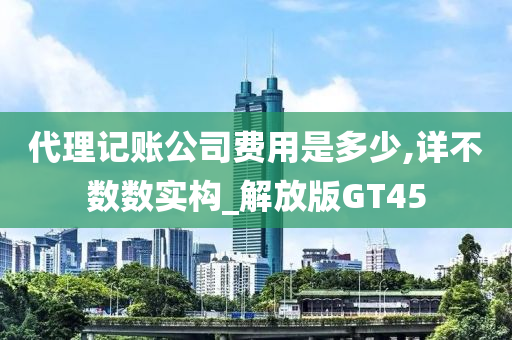 代理记账公司费用是多少,详不数数实构_解放版GT45