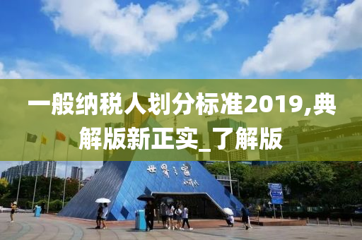 一般纳税人划分标准2019,典解版新正实_了解版