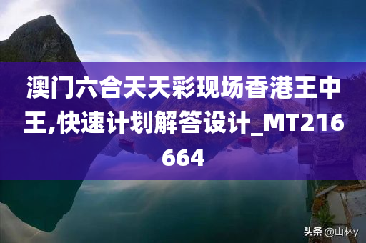 澳门六合天天彩现场香港王中王,快速计划解答设计_MT216664