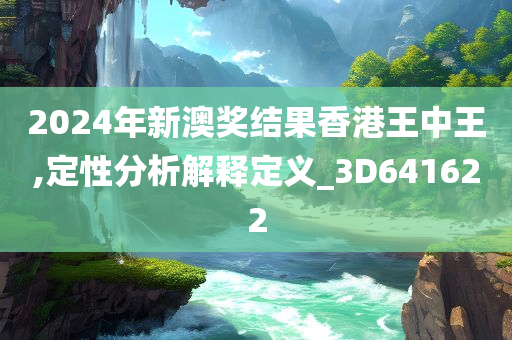 2024年新澳奖结果香港王中王,定性分析解释定义_3D641622