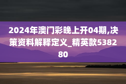 2024年澳门彩晚上开04期,决策资料解释定义_精英款538280