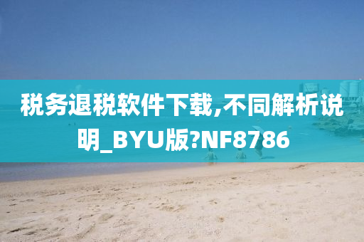 税务退税软件下载,不同解析说明_BYU版?NF8786