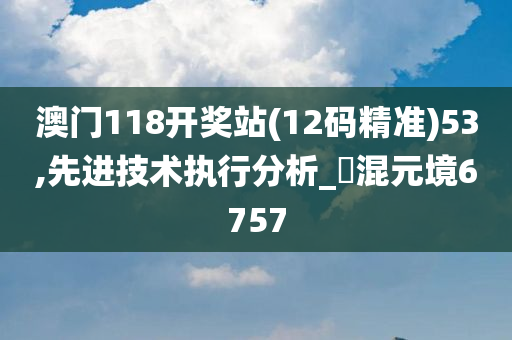 澳门118开奖站(12码精准)53,先进技术执行分析_‌混元境6757