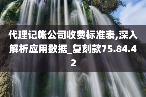 代理记帐公司收费标准表,深入解析应用数据_复刻款75.84.42