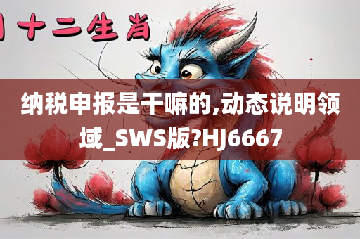 纳税申报是干嘛的,动态说明领域_SWS版?HJ6667