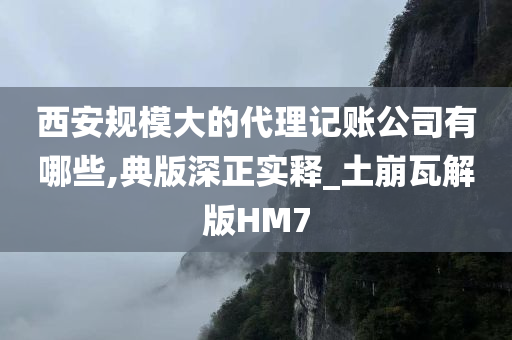 西安规模大的代理记账公司有哪些,典版深正实释_土崩瓦解版HM7