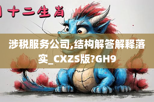 涉税服务公司,结构解答解释落实_CXZS版?GH9