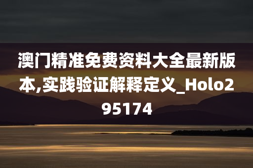 澳门精准免费资料大全最新版本,实践验证解释定义_Holo295174