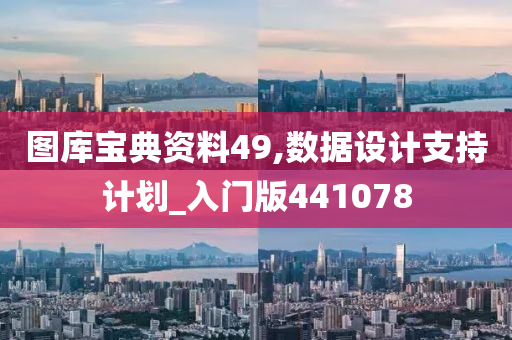 图库宝典资料49,数据设计支持计划_入门版441078