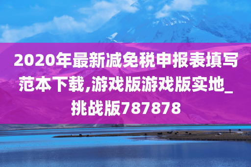 2020年最新减免税申报表填写范本下载,游戏版游戏版实地_挑战版787878