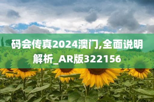 码会传真2024澳门,全面说明解析_AR版322156