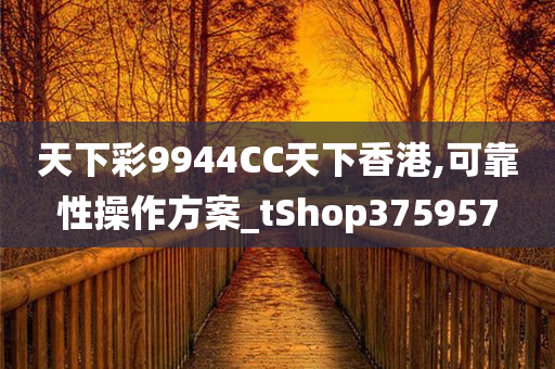 天下彩9944CC天下香港,可靠性操作方案_tShop375957