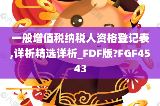 一般增值税纳税人资格登记表,详析精选详析_FDF版?FGF4543