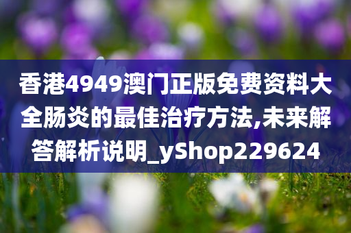 香港4949澳门正版免费资料大全肠炎的最佳治疗方法,未来解答解析说明_yShop229624