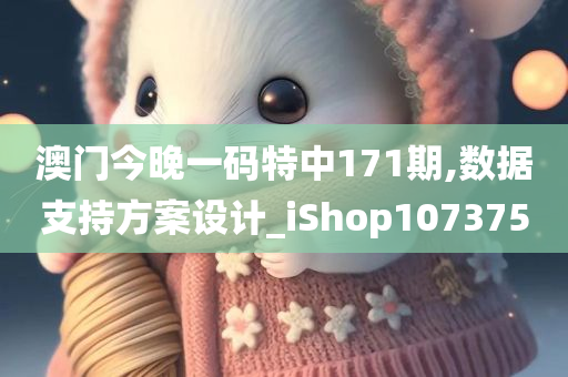 澳门今晚一码特中171期,数据支持方案设计_iShop107375