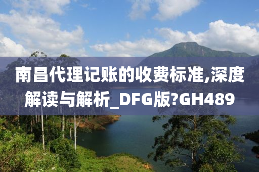 南昌代理记账的收费标准,深度解读与解析_DFG版?GH489