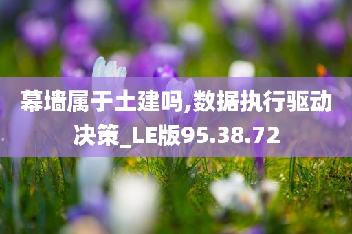 幕墙属于土建吗,数据执行驱动决策_LE版95.38.72