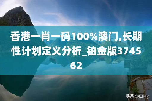 香港一肖一码100%澳门,长期性计划定义分析_铂金版374562