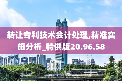 转让专利技术会计处理,精准实施分析_特供版20.96.58