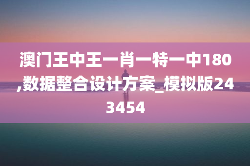 澳门王中王一肖一特一中180,数据整合设计方案_模拟版243454