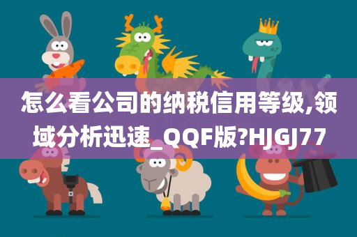 怎么看公司的纳税信用等级,领域分析迅速_QQF版?HJGJ77