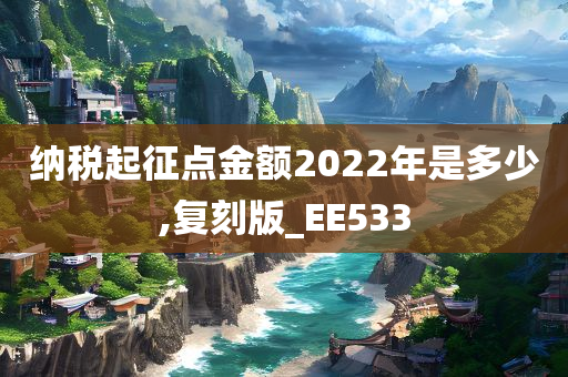 纳税起征点金额2022年是多少,复刻版_EE533