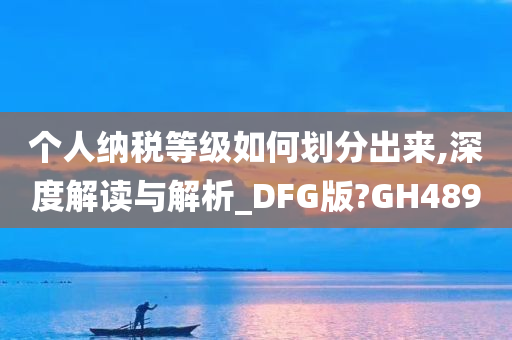 个人纳税等级如何划分出来,深度解读与解析_DFG版?GH489