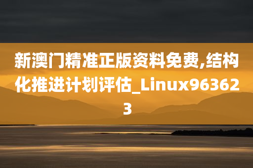 新澳门精准正版资料免费,结构化推进计划评估_Linux963623