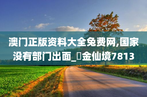 澳门正版资料大全兔费网,国家没有部门出面_‌金仙境7813