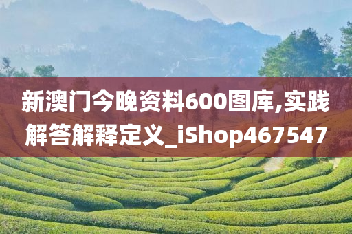 新澳门今晚资料600图库,实践解答解释定义_iShop467547