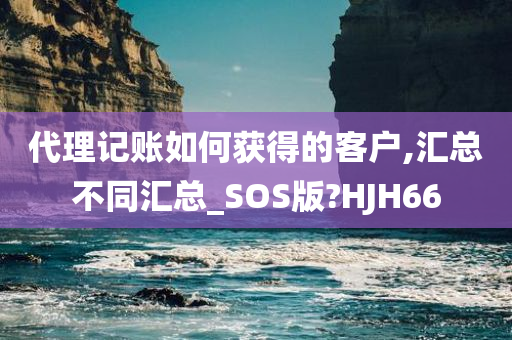 代理记账如何获得的客户,汇总不同汇总_SOS版?HJH66