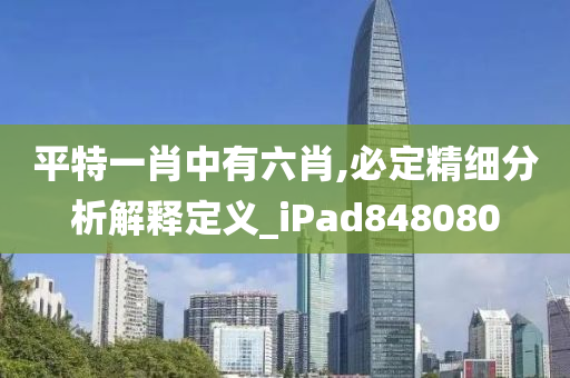 平特一肖中有六肖,必定精细分析解释定义_iPad848080